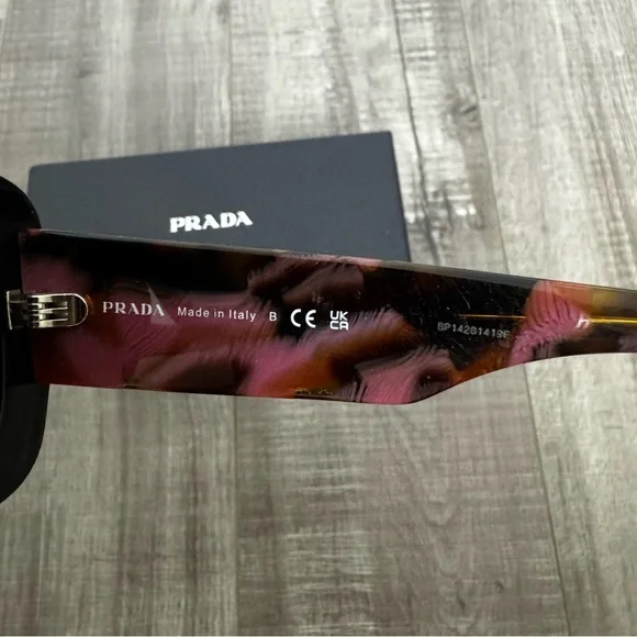 Prada PR A08S Violet Brown Sunglasses w/ Box - Picture 8 of 10